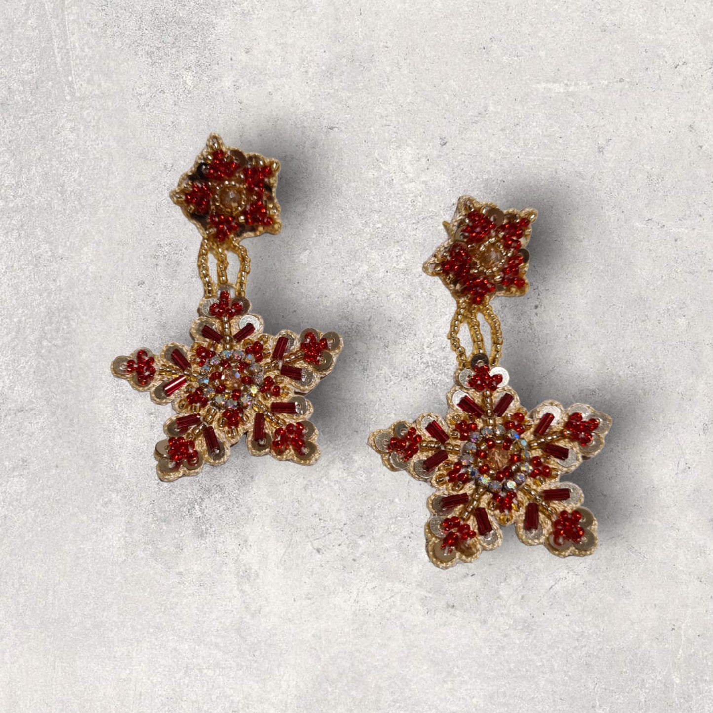 Celebration Ruby Gold Snowflake