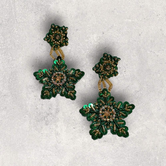 Celebration Emerald Gold Snowflake